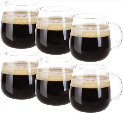Set de 6 tasses de cafè de vidre