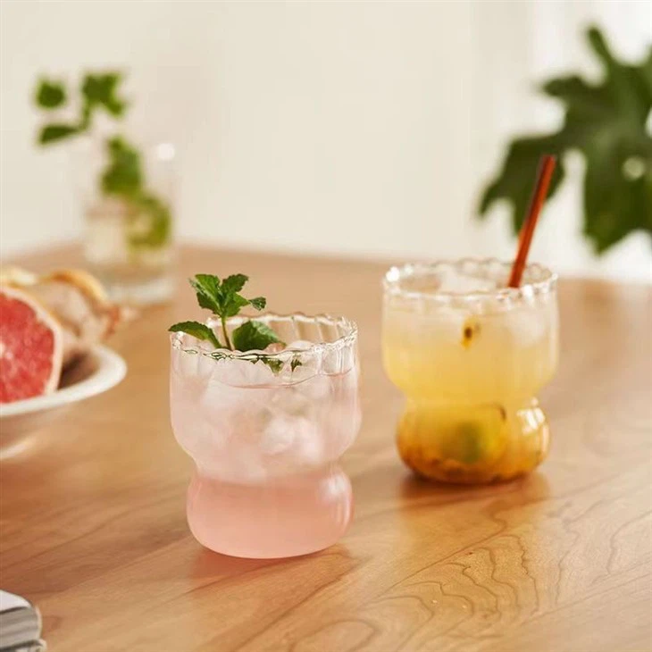 Striped Glass Cup