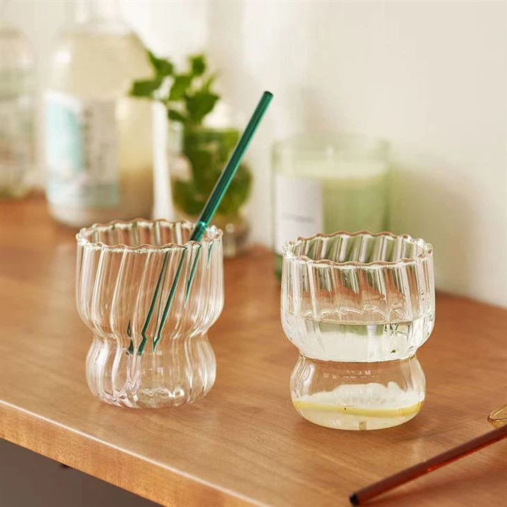 Striped Glass Cup